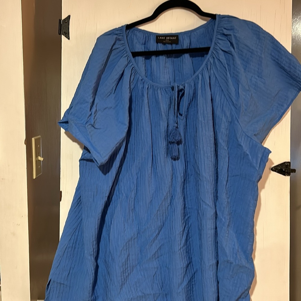 Summer crinkle material top